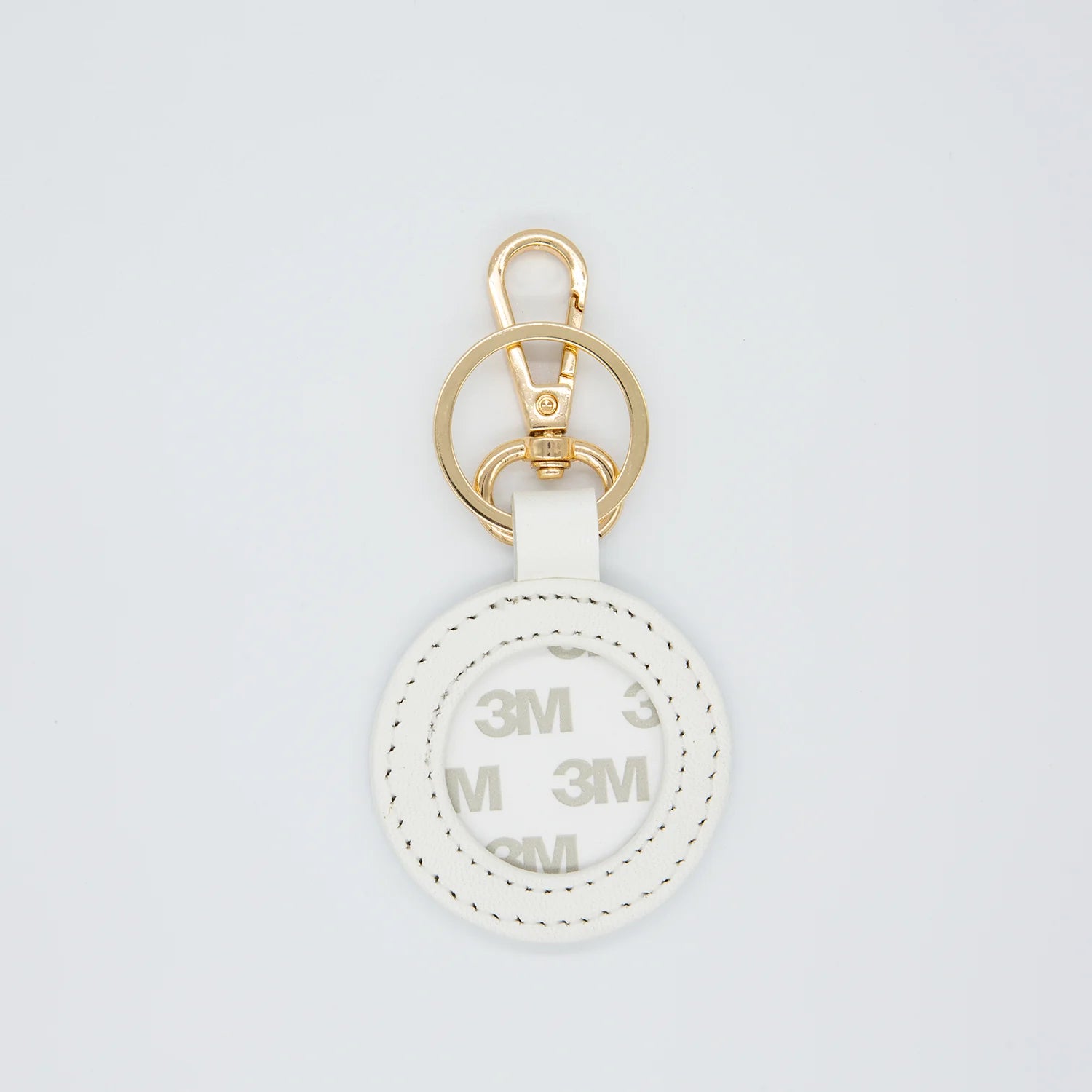 White Self-Finishing Key Fob
