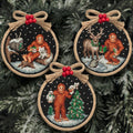 A Very Bigfoot Christmas Ornament Set - Cross Stitch Pattern