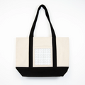 Black Self-Finishing Large Tote Bag