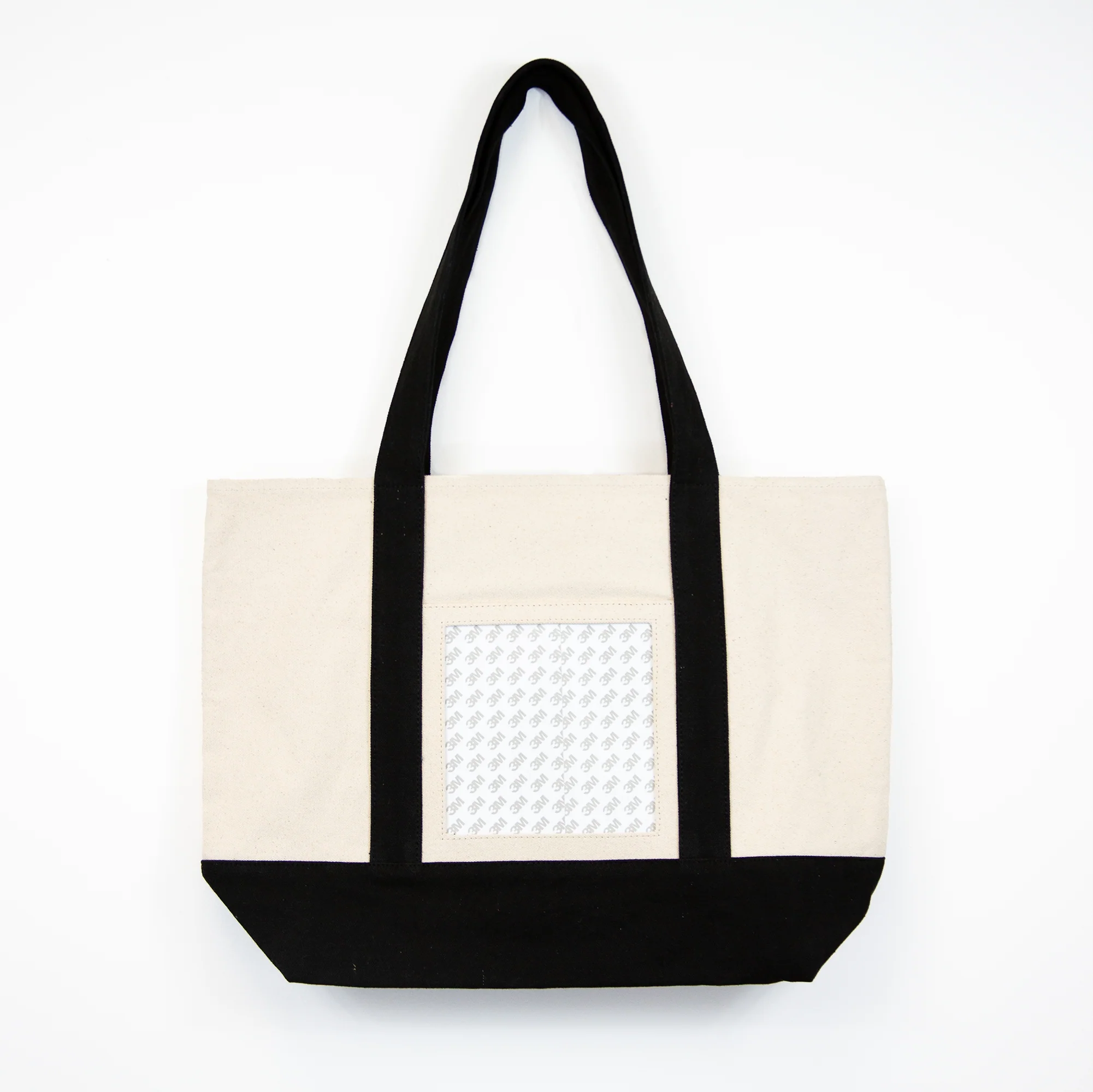 Black Self-Finishing Large Tote Bag