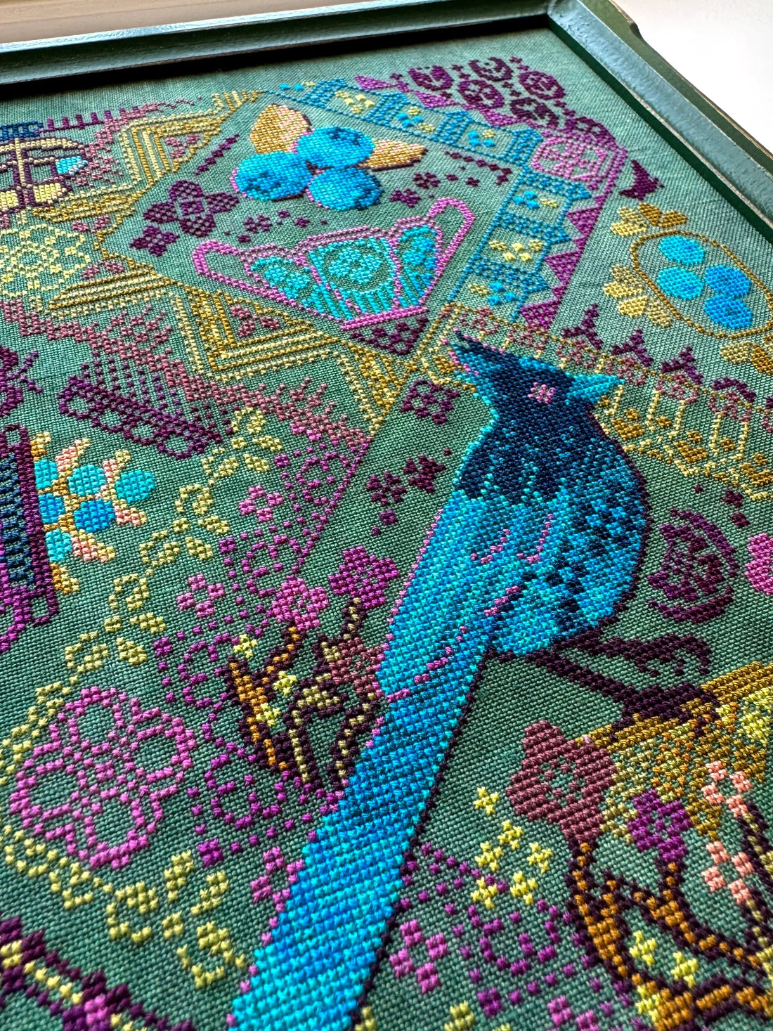 Blueberry Jay - Cross Stitch Pattern