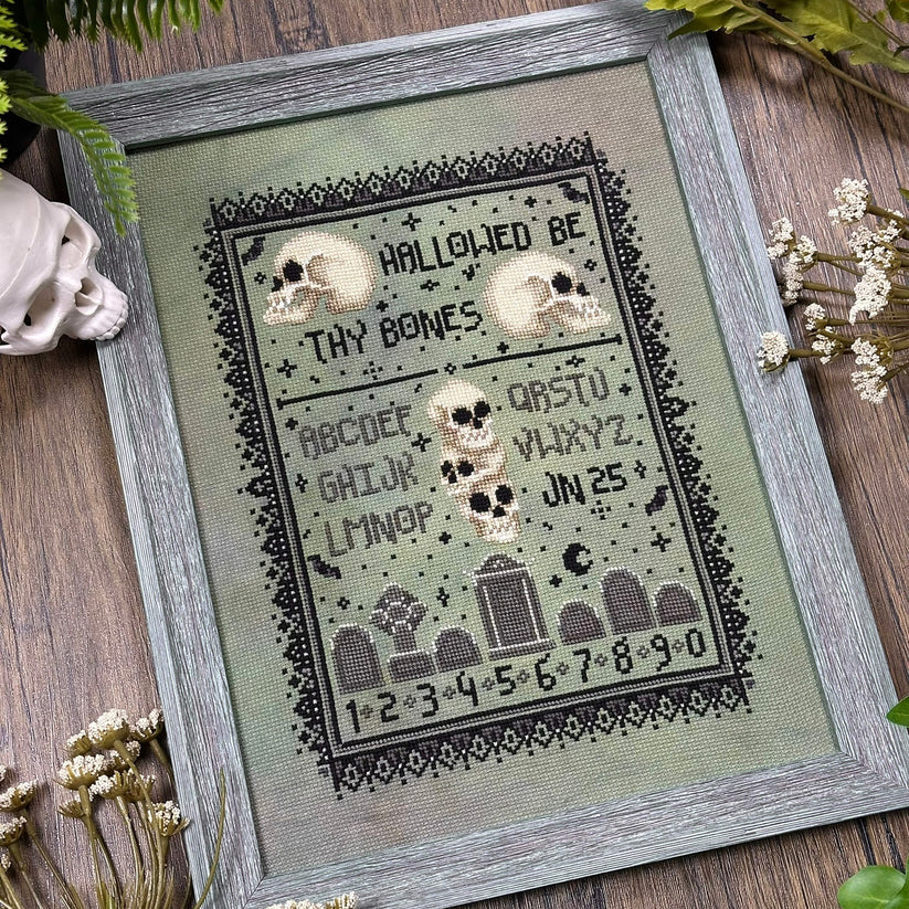 Hallowed Be Sampler - Cross Stitch Pattern