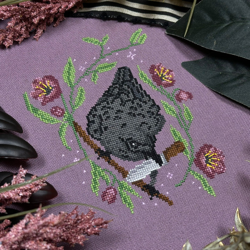 Hellebore and Crow - Cross Stitch Pattern