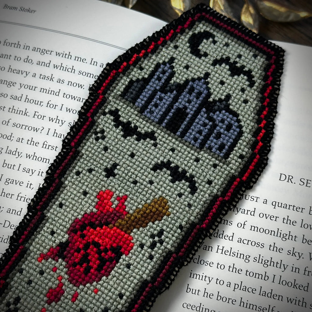 Dracula Bookmark - Cross Stitch Pattern