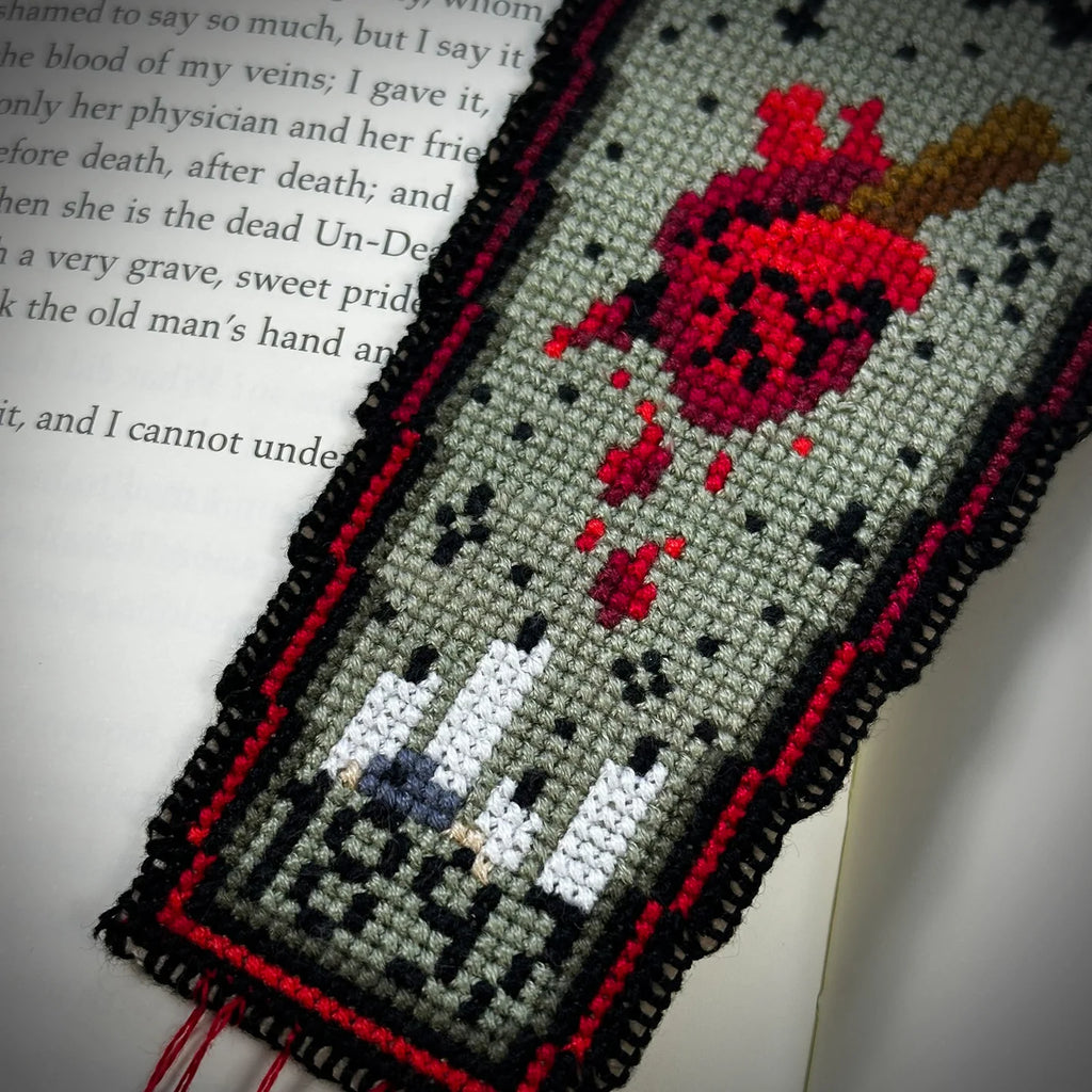 Dracula Bookmark - Cross Stitch Pattern