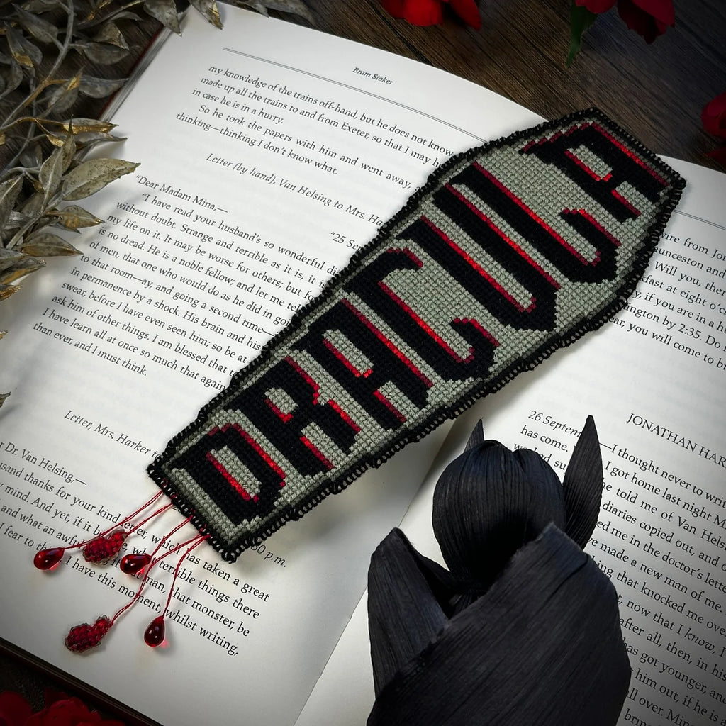 Dracula Bookmark - Cross Stitch Pattern