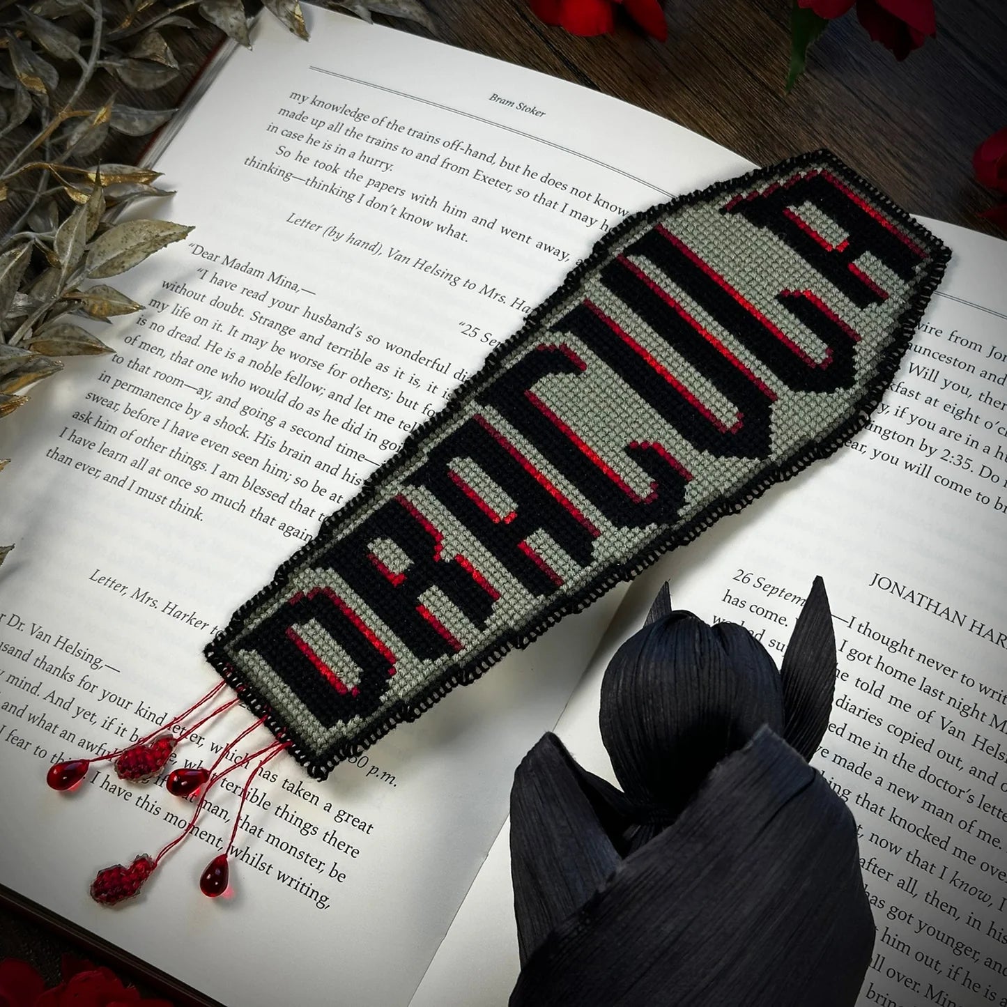 Dracula Bookmark - Cross Stitch Pattern