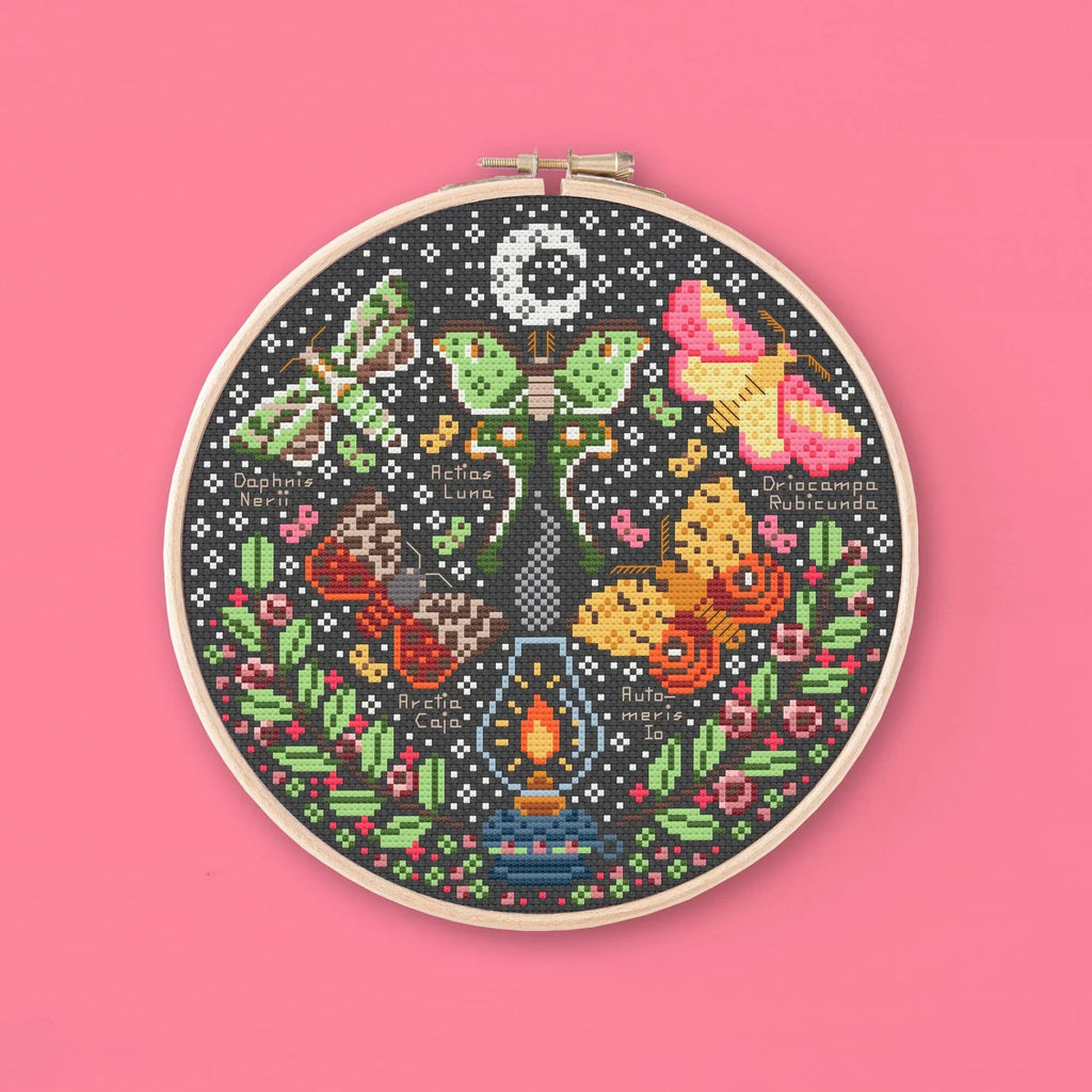 Beautiful Moths - Cross Stitch Pattern