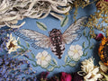 White Blossom Cicada - Cross Stitch Pattern