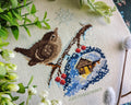 Snowy Winter Wren - Cross Stitch Pattern