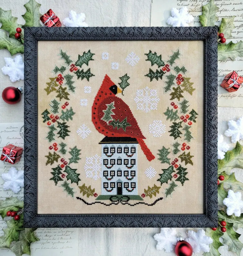 Holly Wreath - Cross Stitch Pattern