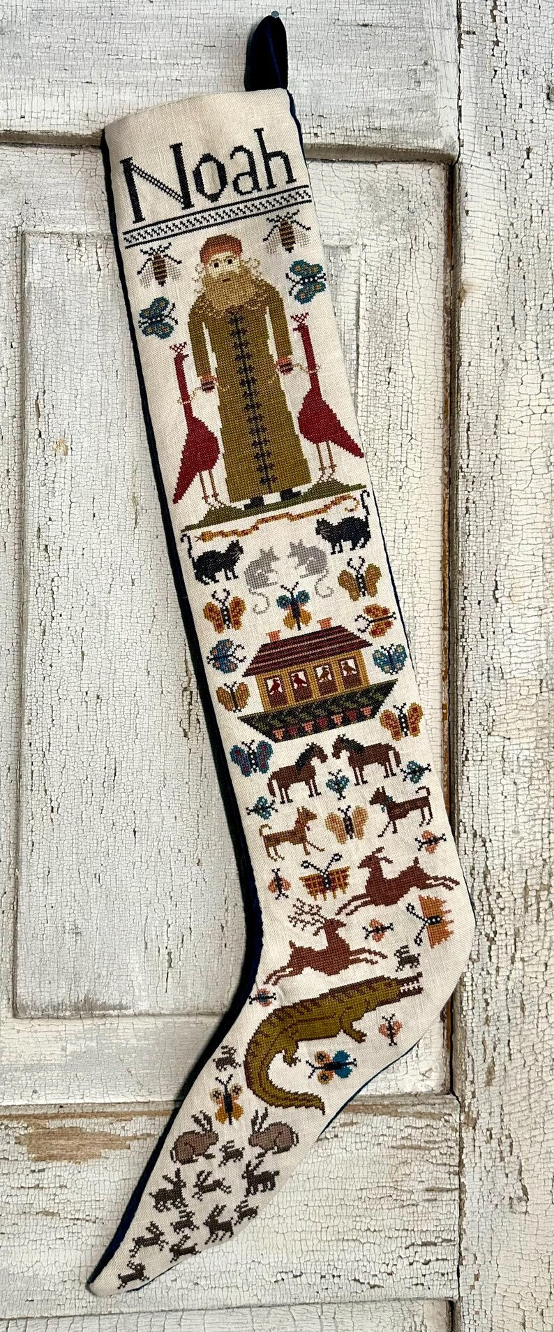 Noah's Stocking & Sampler - Cross Stitch Pattern