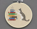 Cat, Books and Coffee - Cross Stitch Pattern