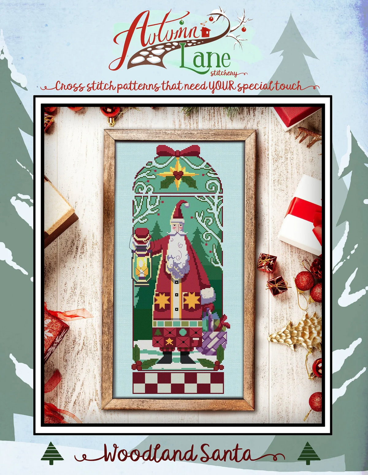 Woodland Santa - Cross Stitch Pattern