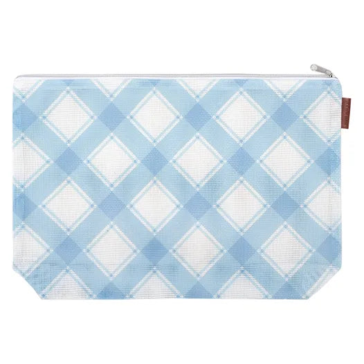 Large Mad for Plaid Project Bag - Bluebell