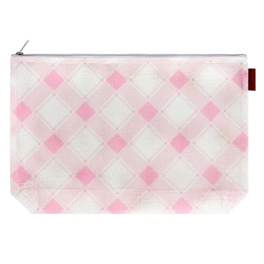 Large Mad for Plaid Project Bag - Peony