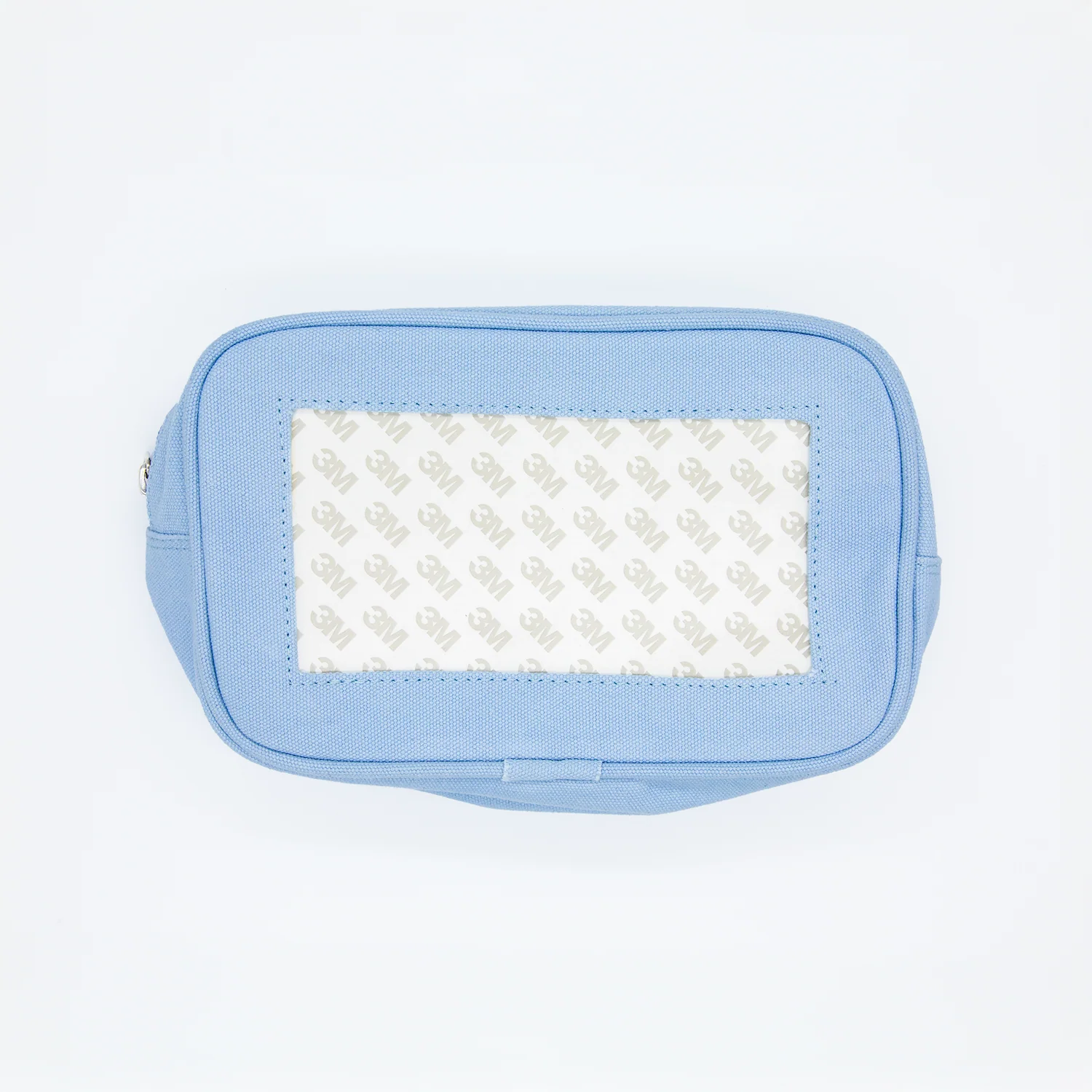 Light Blue Self-Finishing Cosmetic Bag