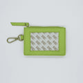 Lime Self-Finishing Zip Coin Holder