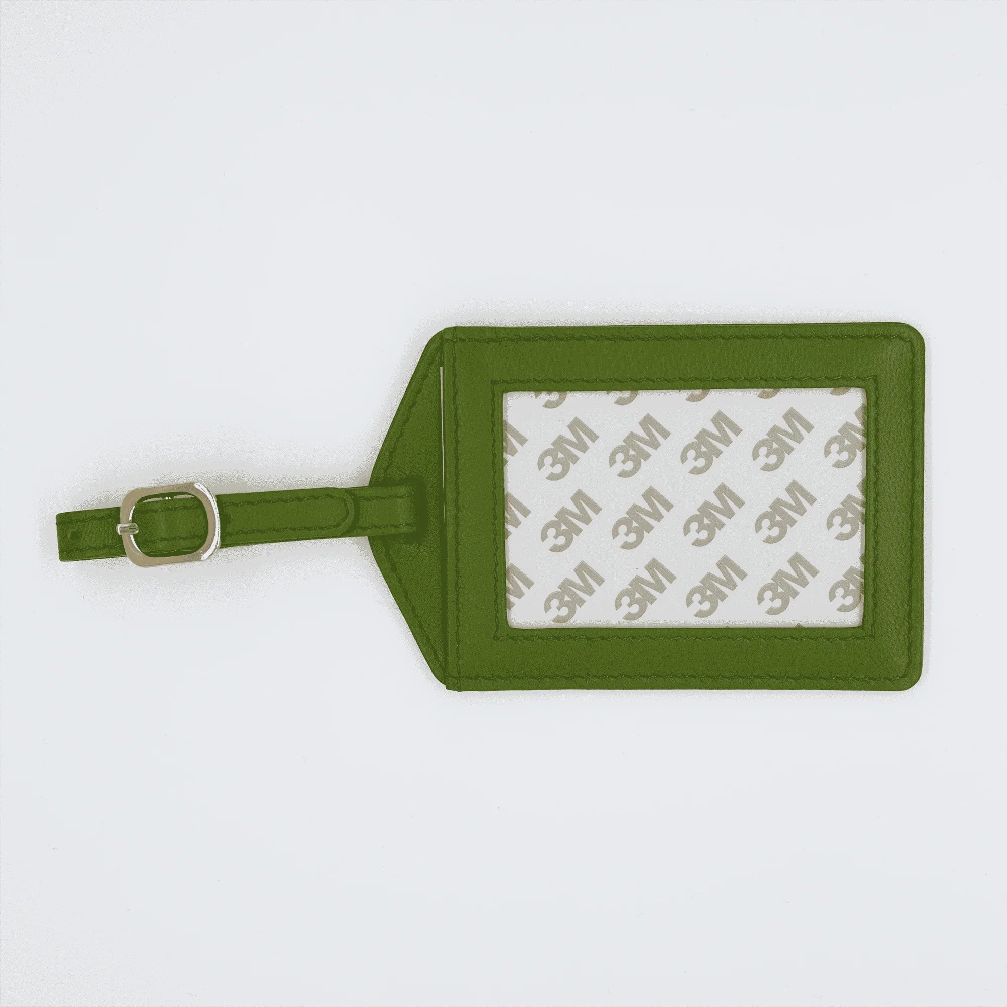 Green Olive Self-Finishing Luggage Tag