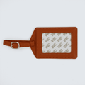 Orange Self-Finishing Luggage Tag