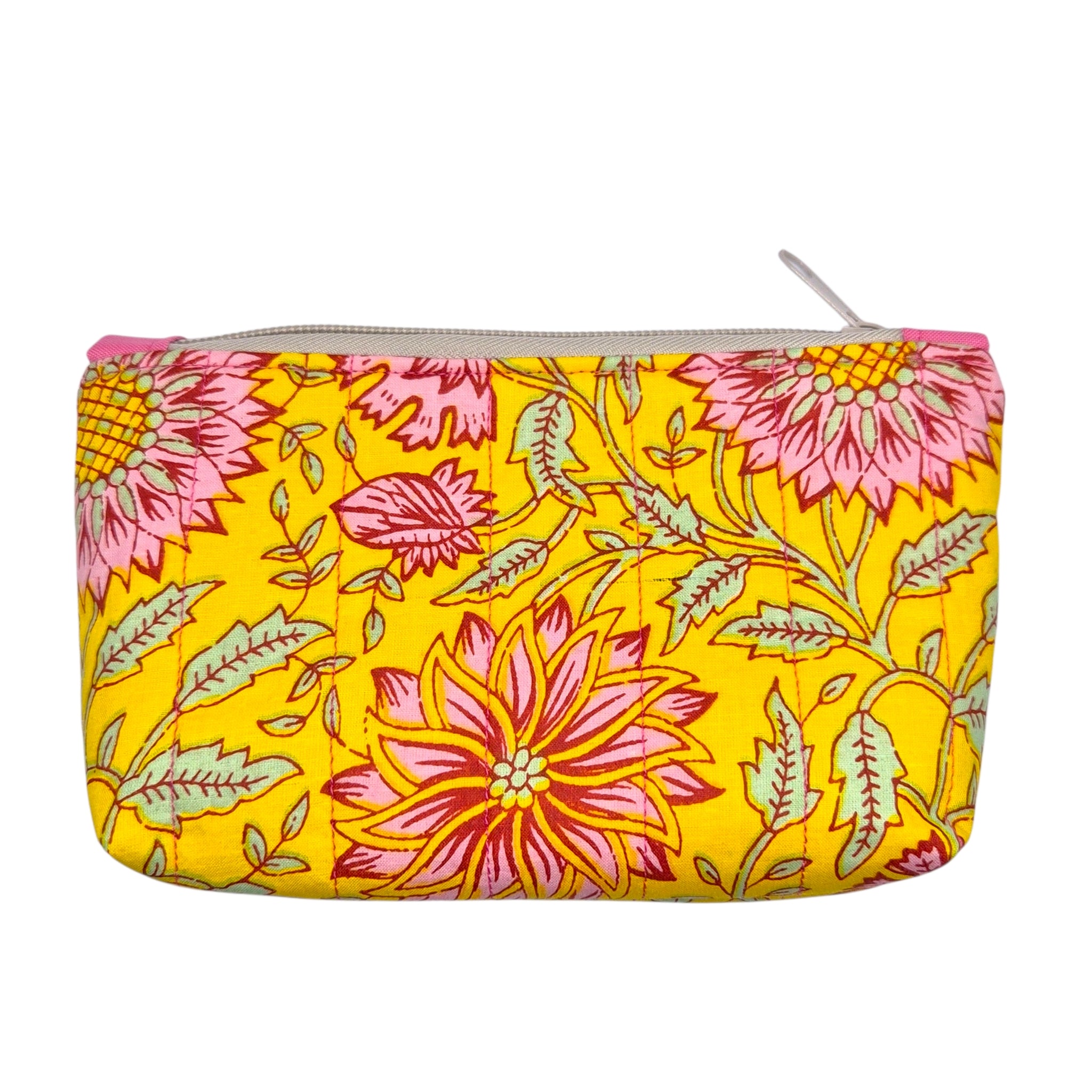 Yellow/Pink Small Notions Bag