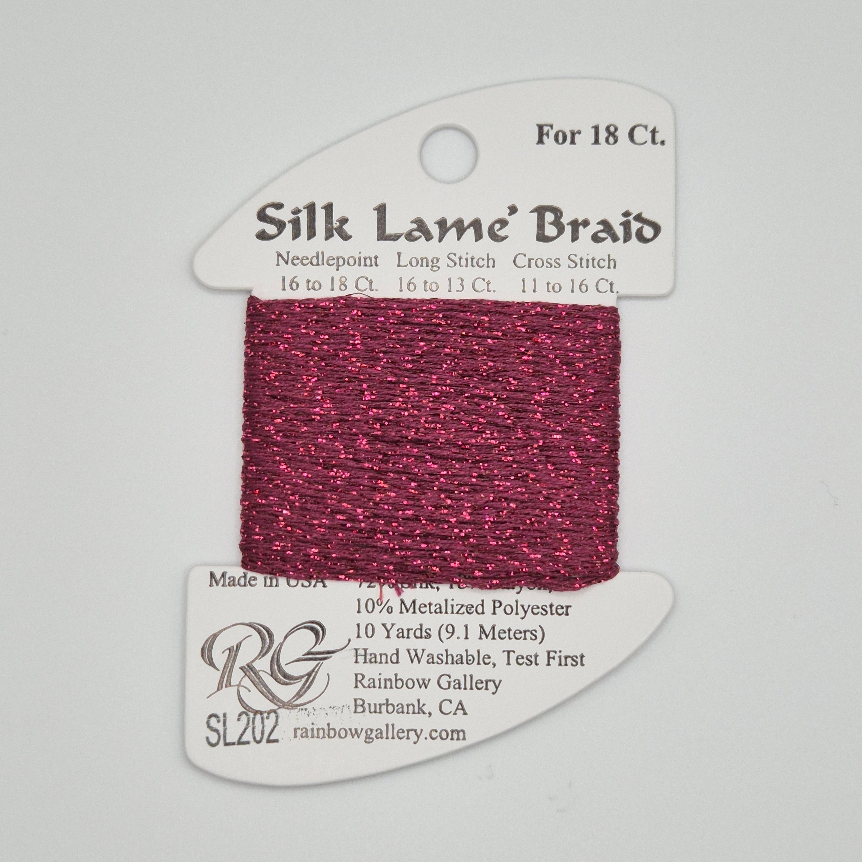 Silk Lamé Braid SL202 Wild Plum