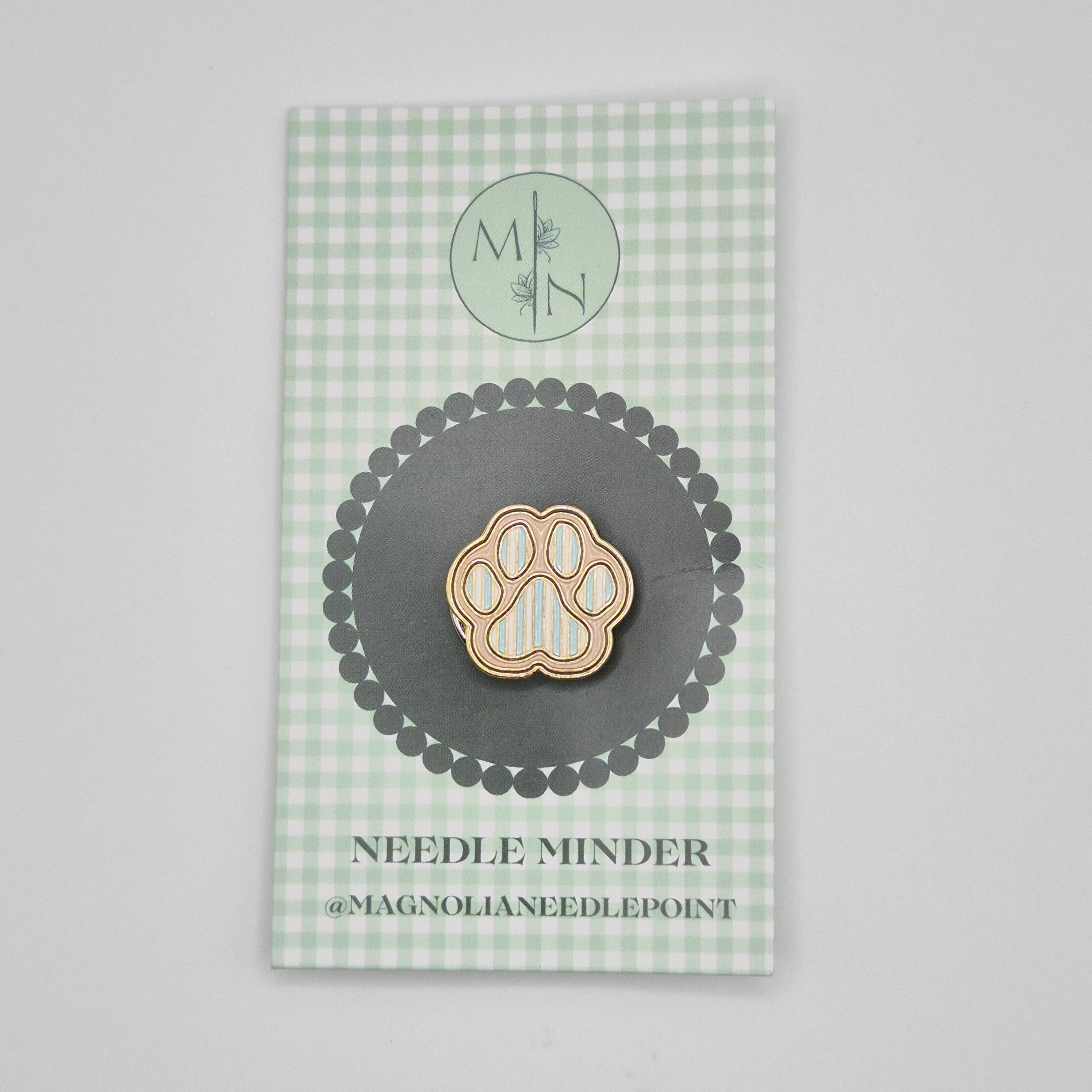Blue Striped Paw Needle Minder