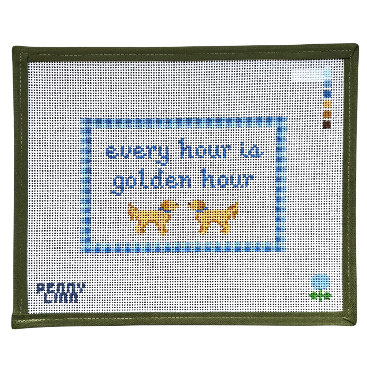 Every Hour is Golden Hour - Blue Hydrangea Stitcher