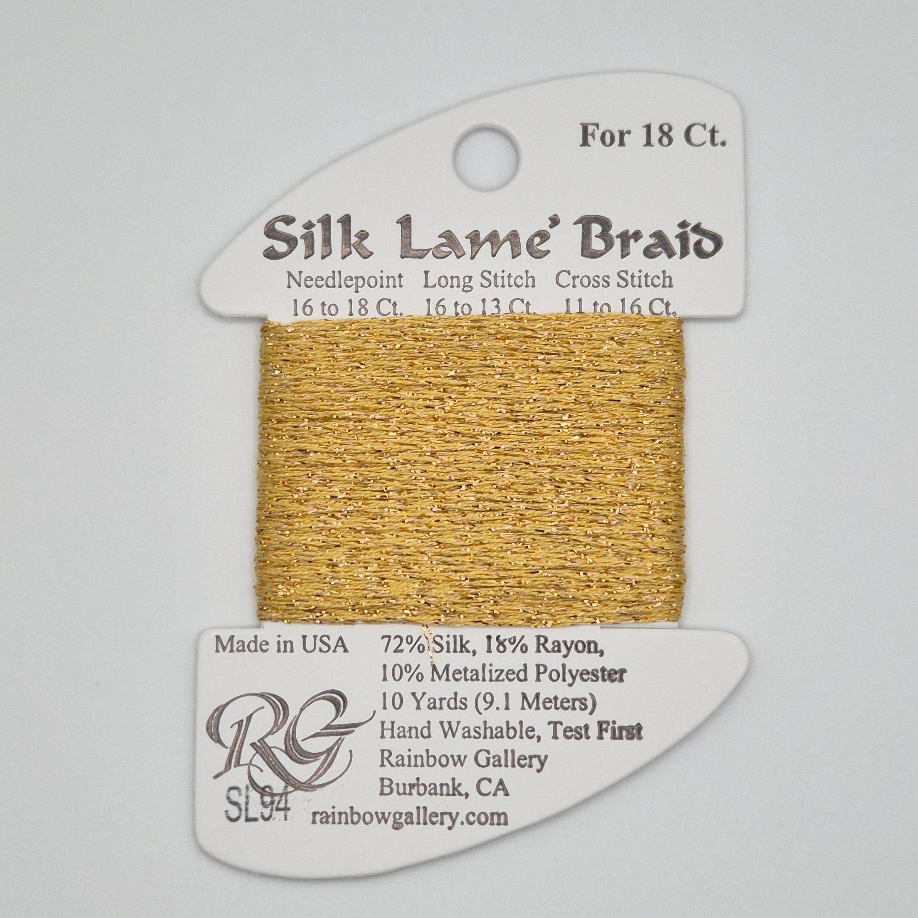 Silk Lamé Braid SL94 True Gold