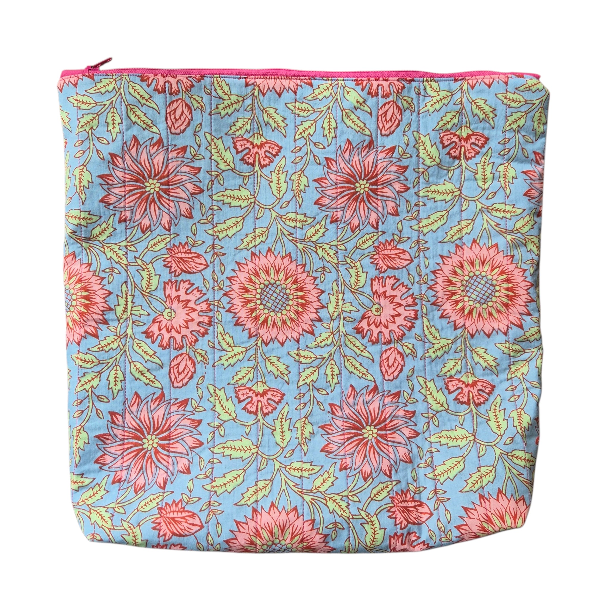 Floral Blue/Pink XL Project Bag
