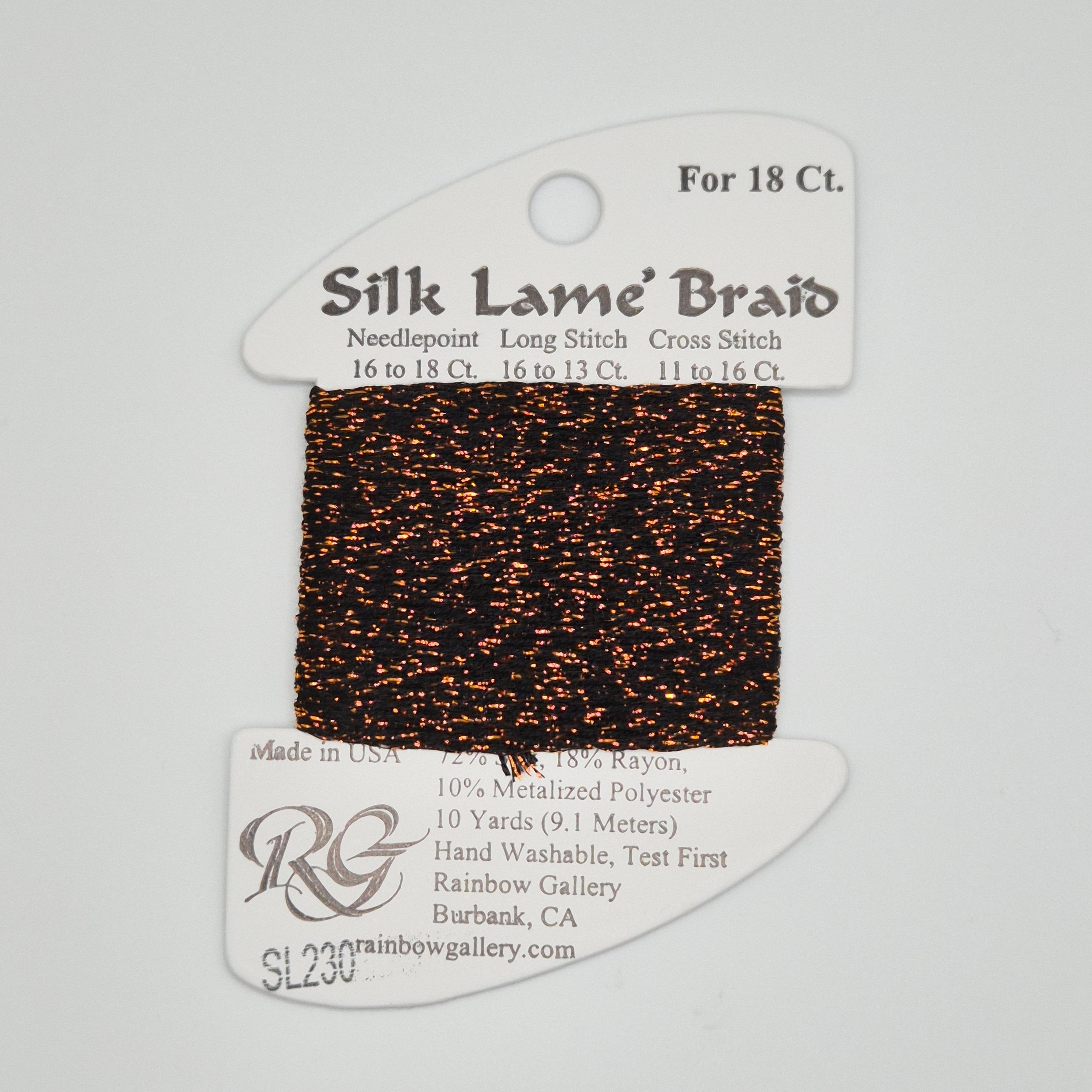 Silk Lamé Braid SL230 Bronze