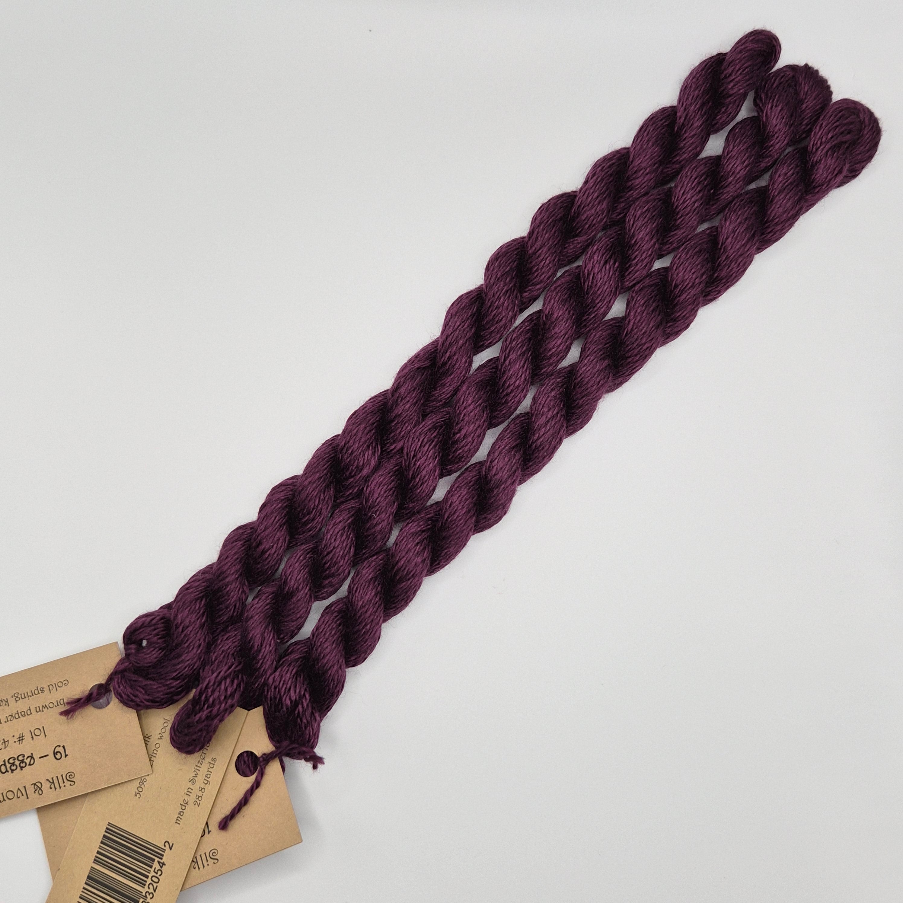 Silk & Ivory 19 Eggplant