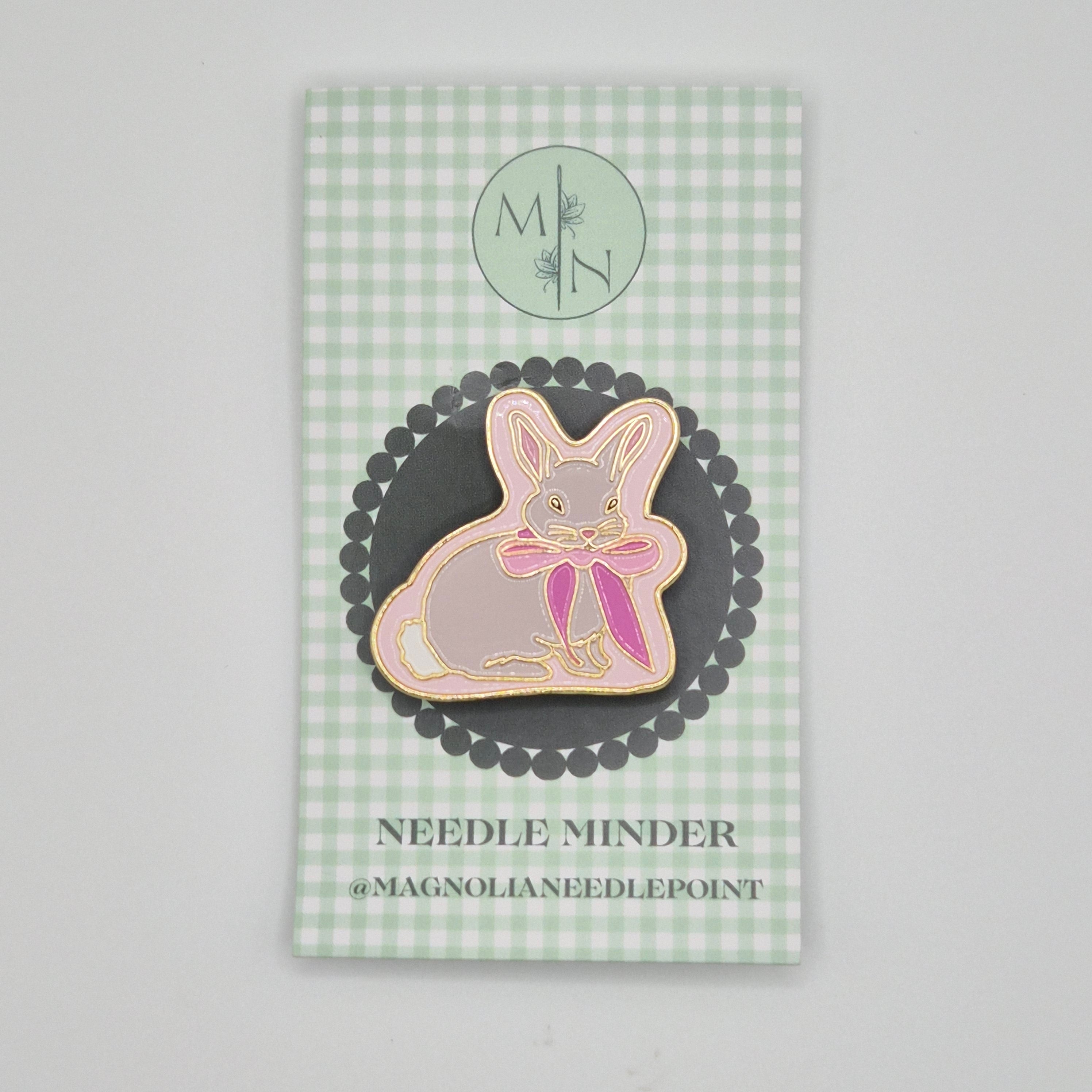Pink Bow Bunny Needle Minder