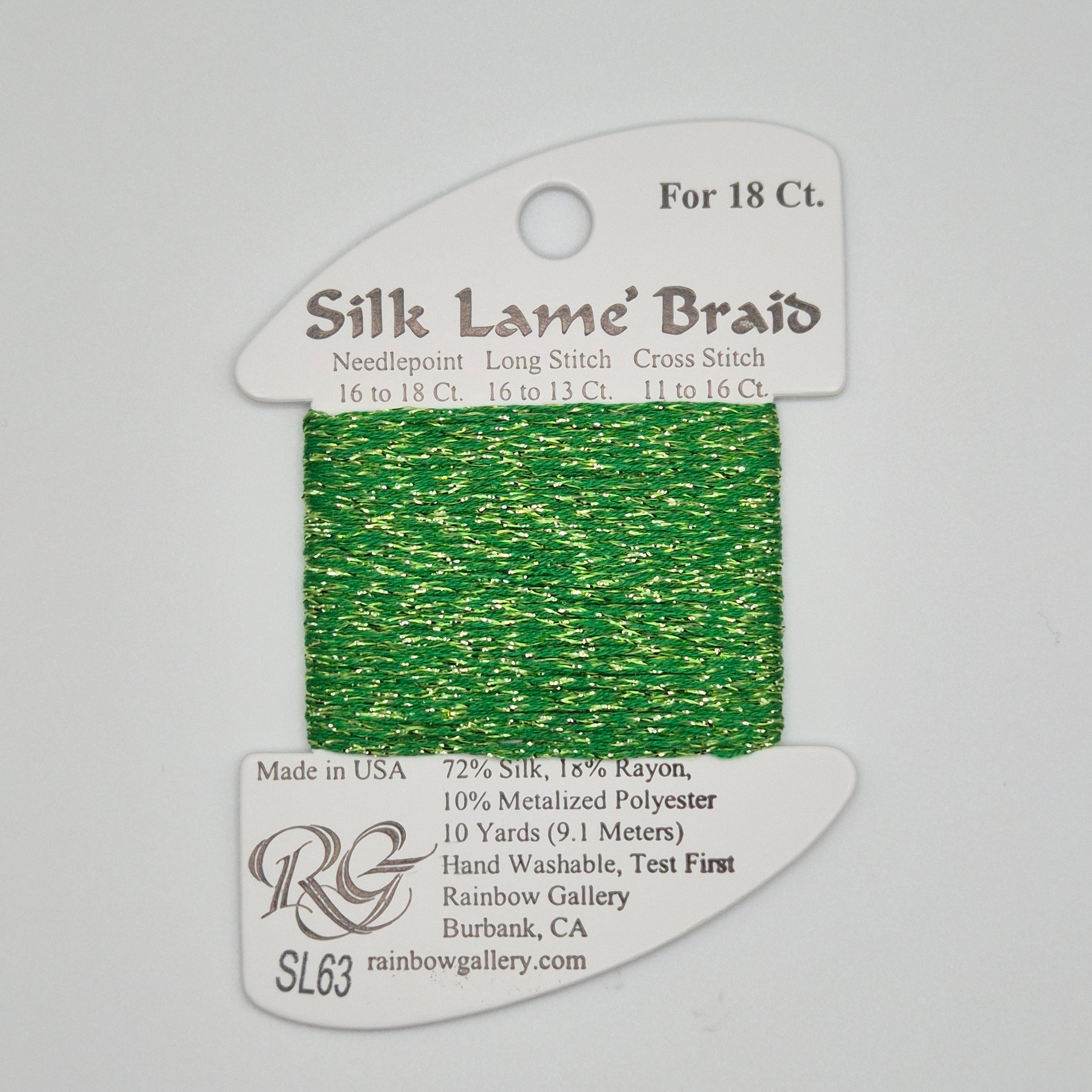 Silk Lamé Braid SL63 Emerald