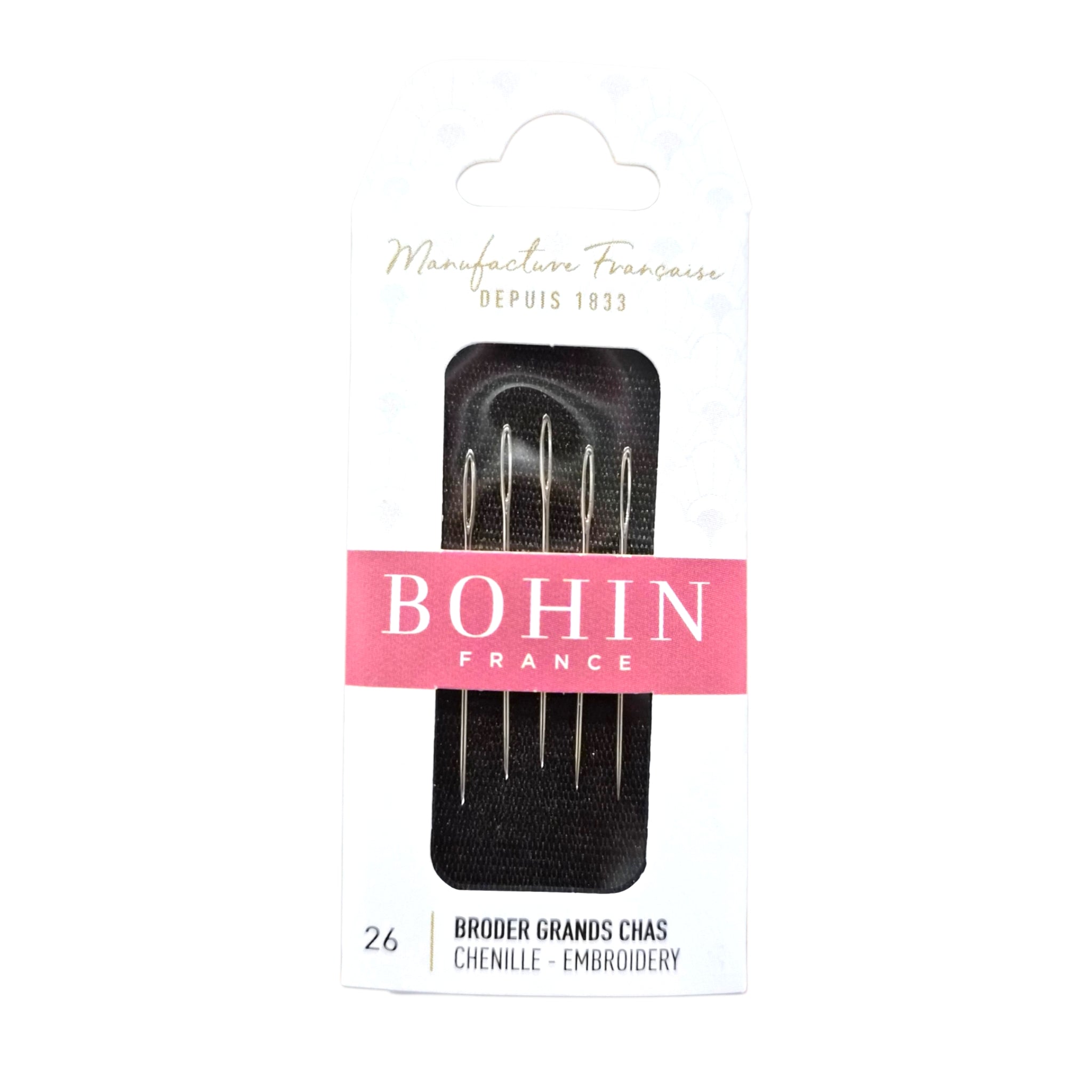 Bohin Big Eye Embroidery Needles - Size 26