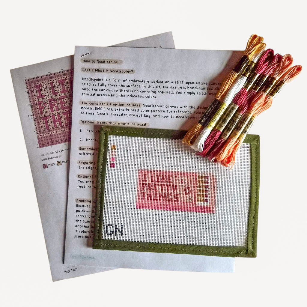 Pretty Things Matchbox Needlepoint Kit