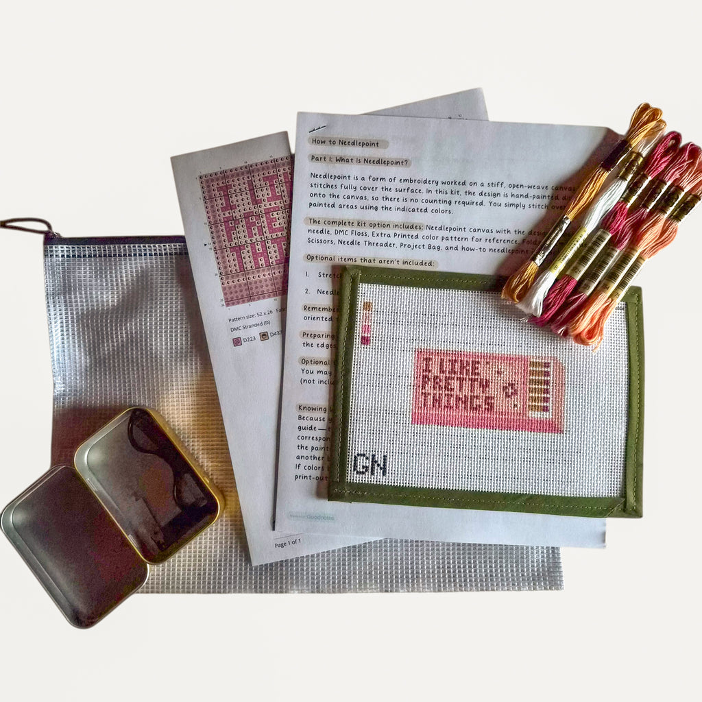 Pretty Things Matchbox Needlepoint Kit