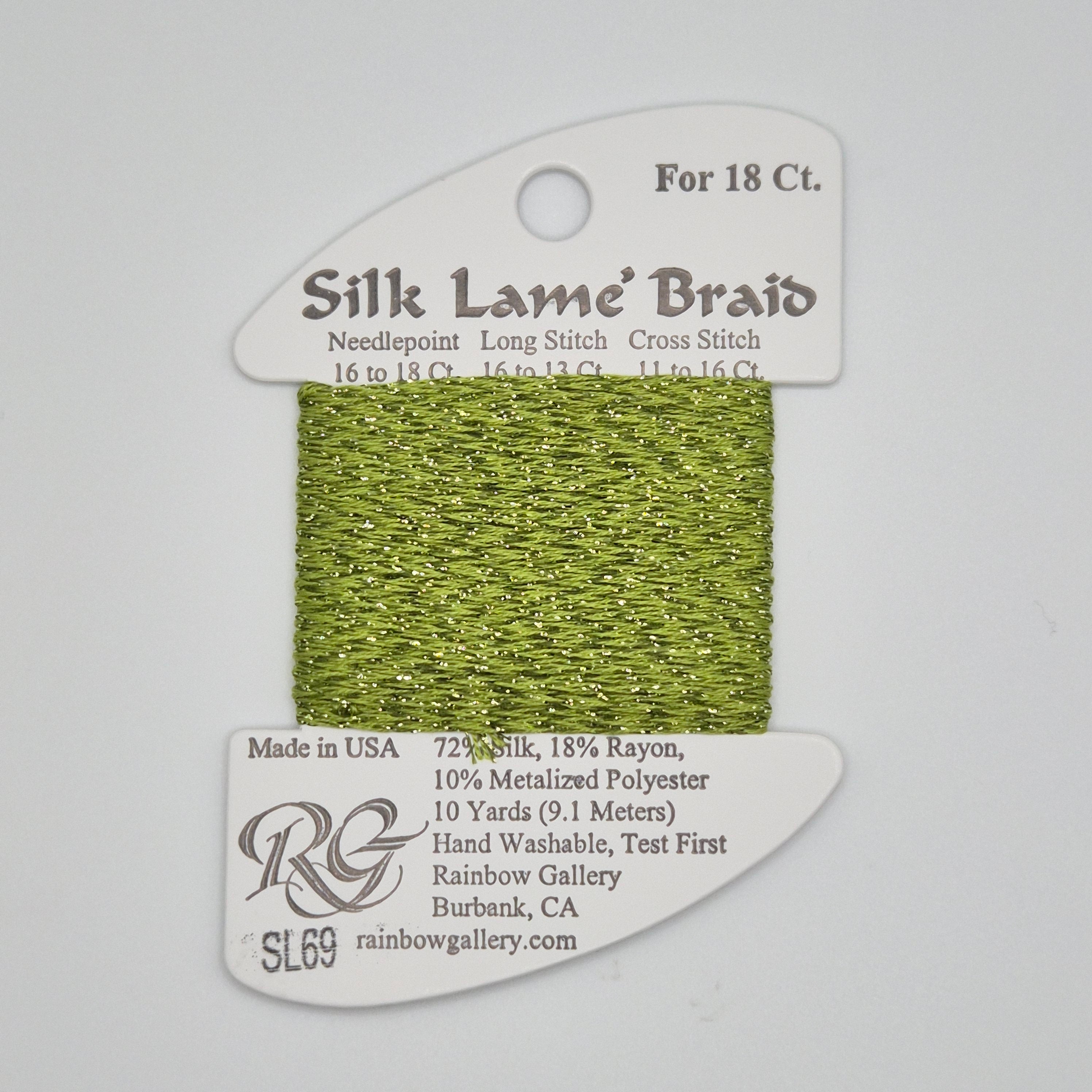 Silk Lamé Braid SL69 Medium Avocado