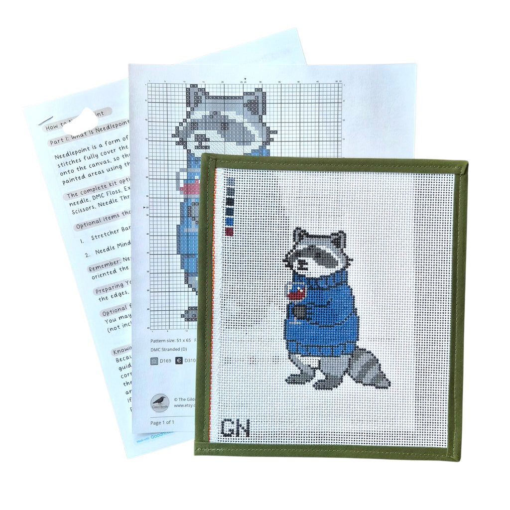 Sweater Raccoon - The Gilded Needle