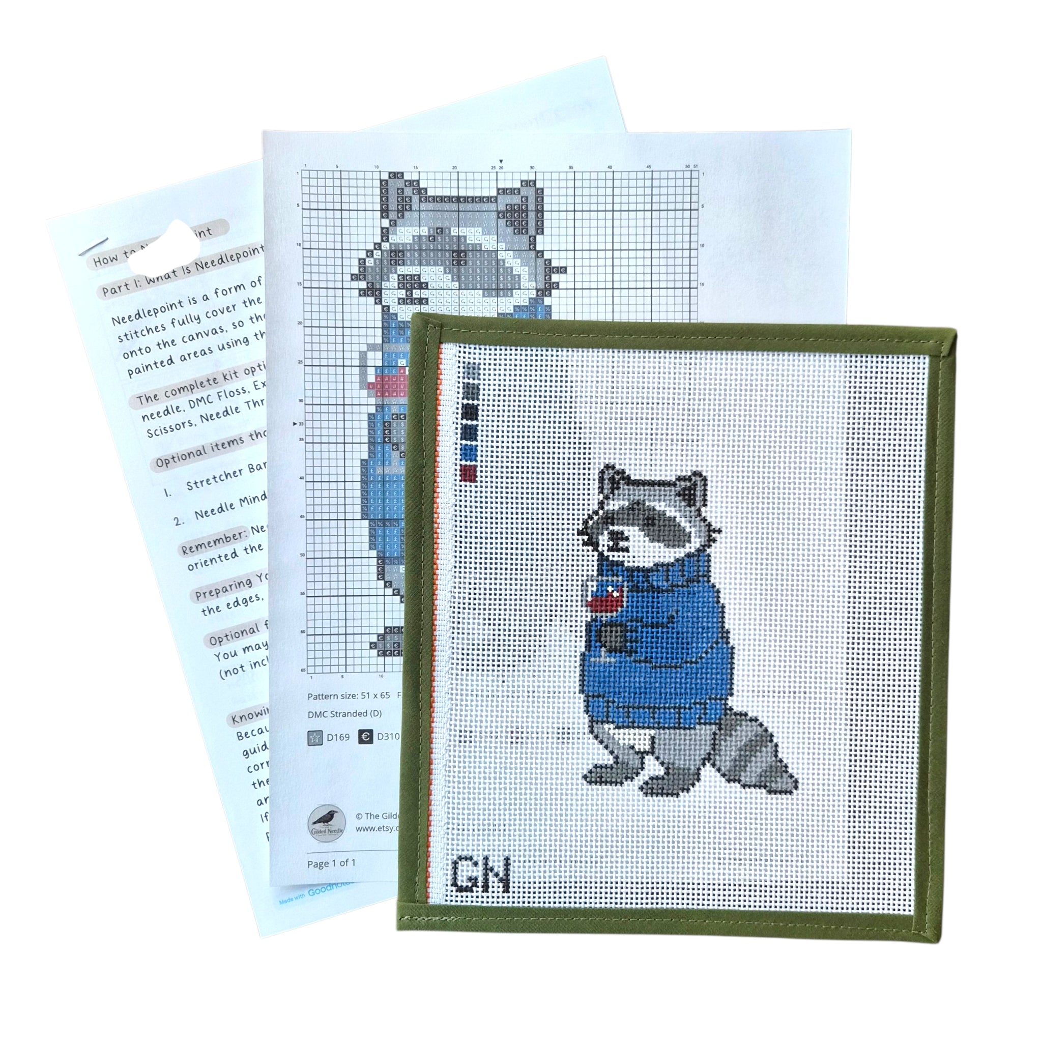 Sweater Raccoon - The Gilded Needle