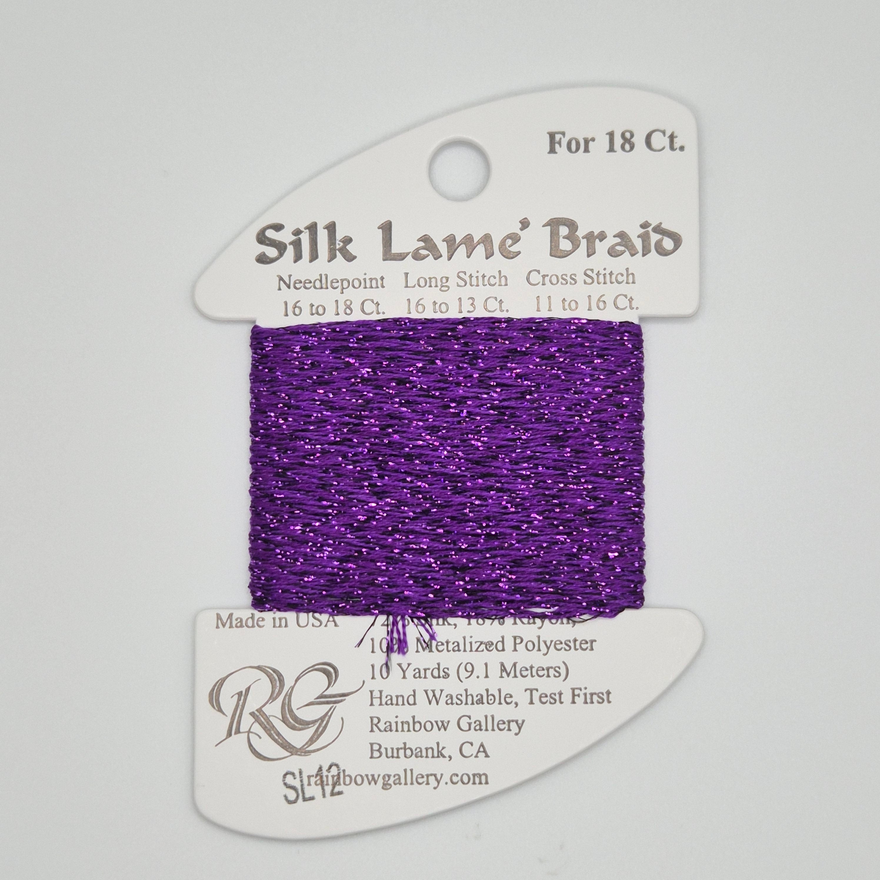 Silk Lamé Braid SL12 Purple