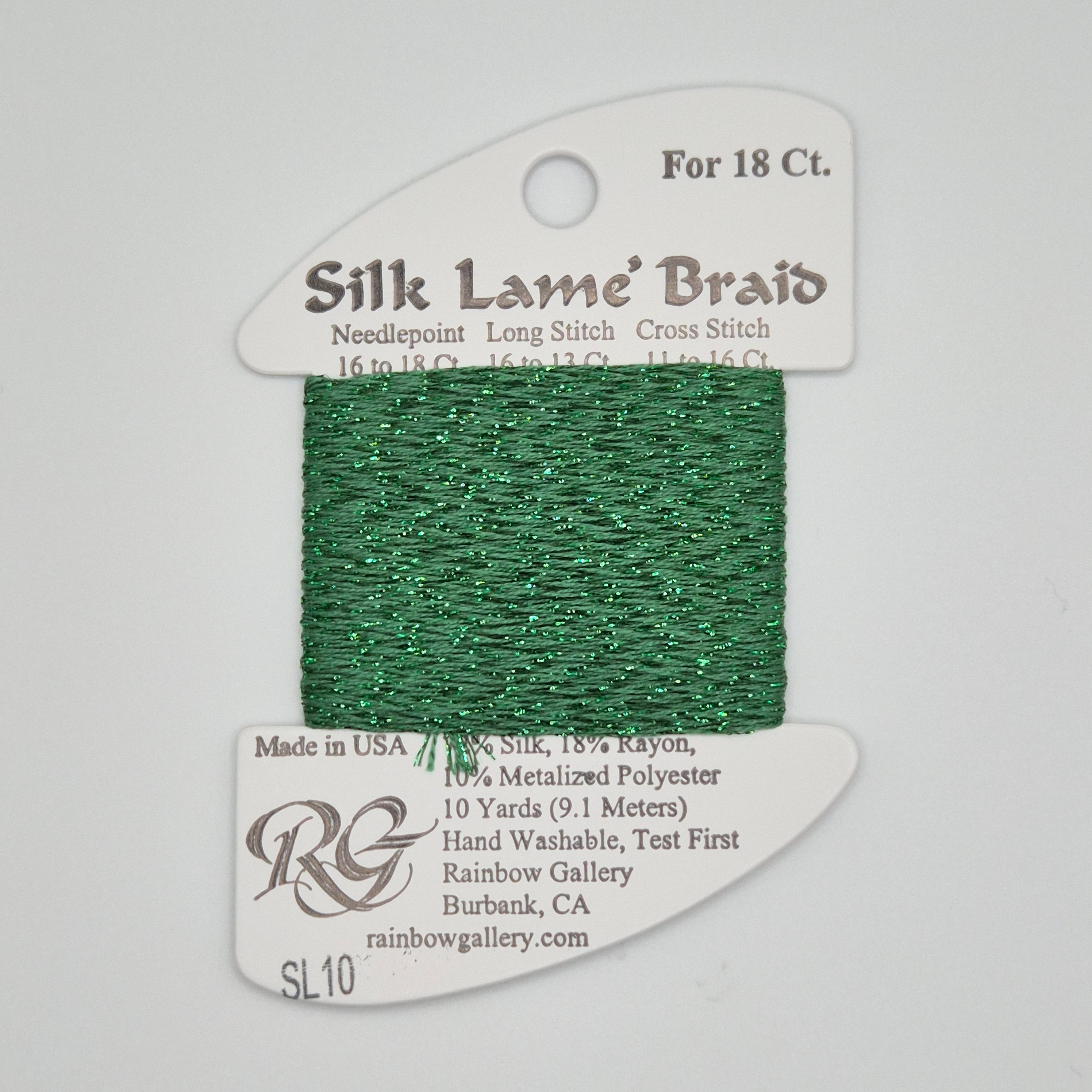 Silk Lamé Braid SL10 Green
