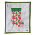 Red Bows & Trees Mini Stocking - Magnolia Needlepoint