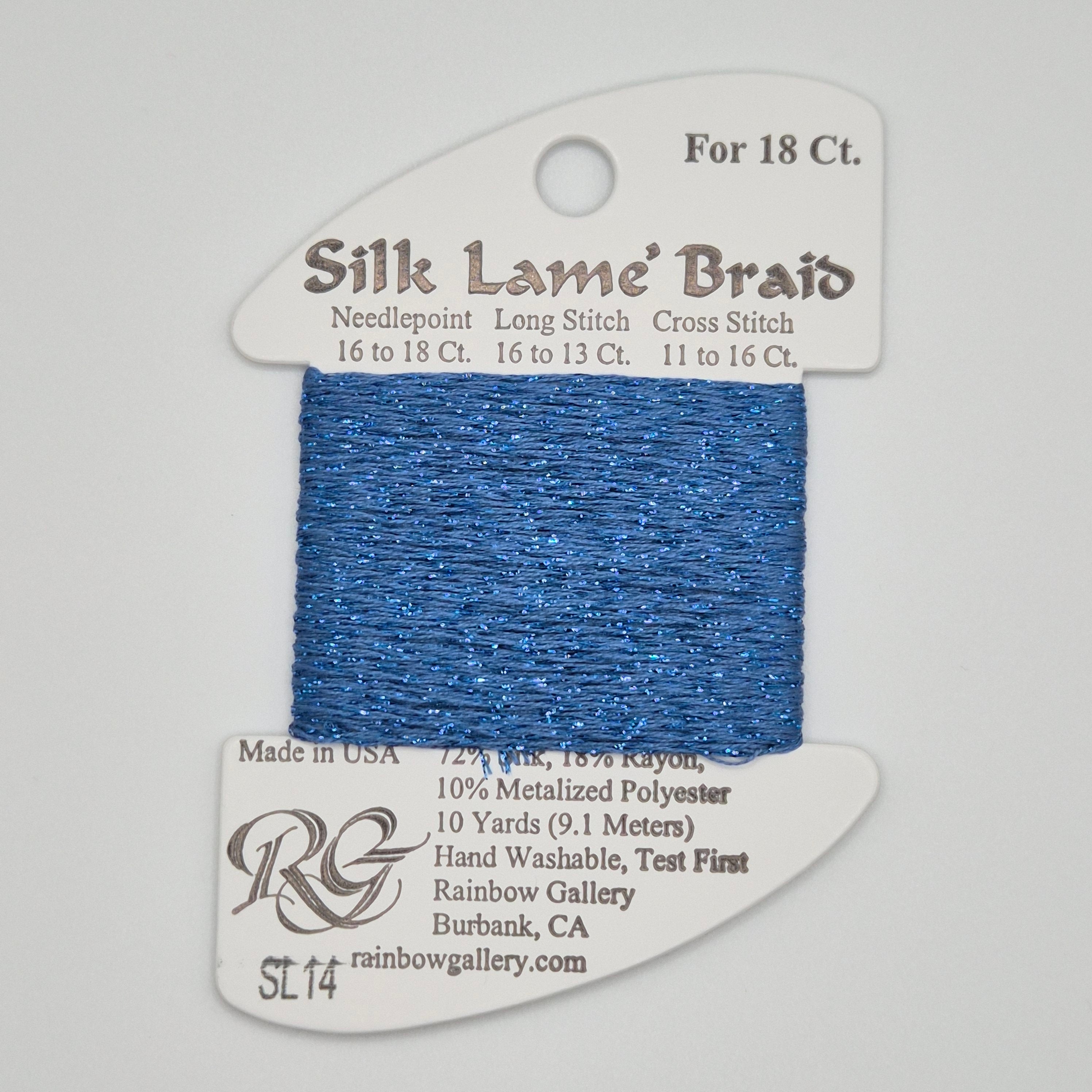 Silk Lamé Braid SL14 Blue