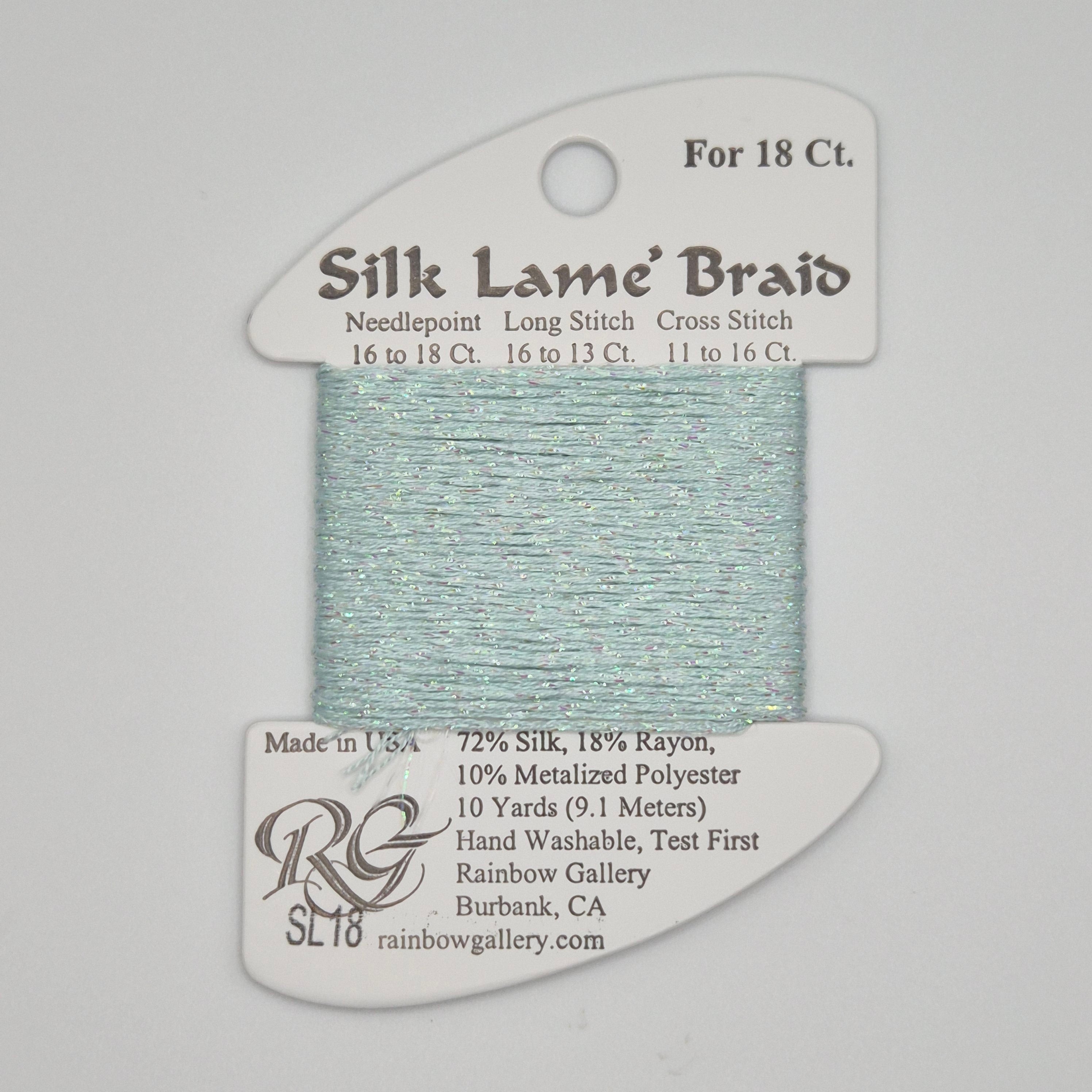 Silk Lamé Braid SL18 Surf Blue