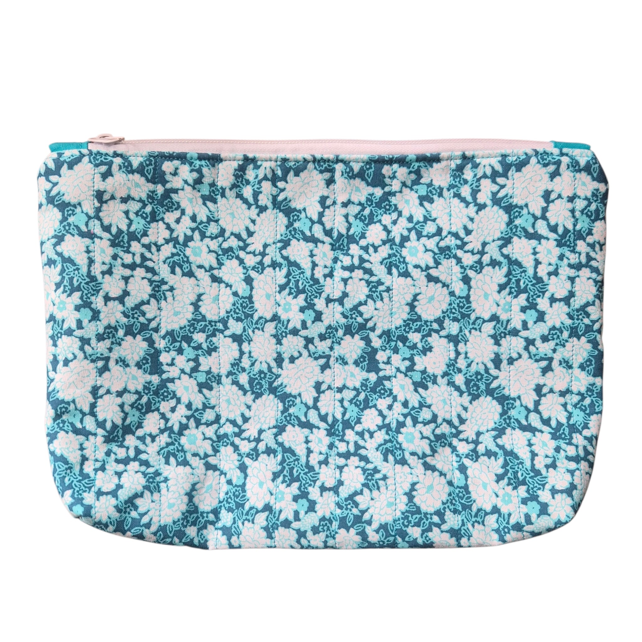 Floral Blue Medium Notions Bag