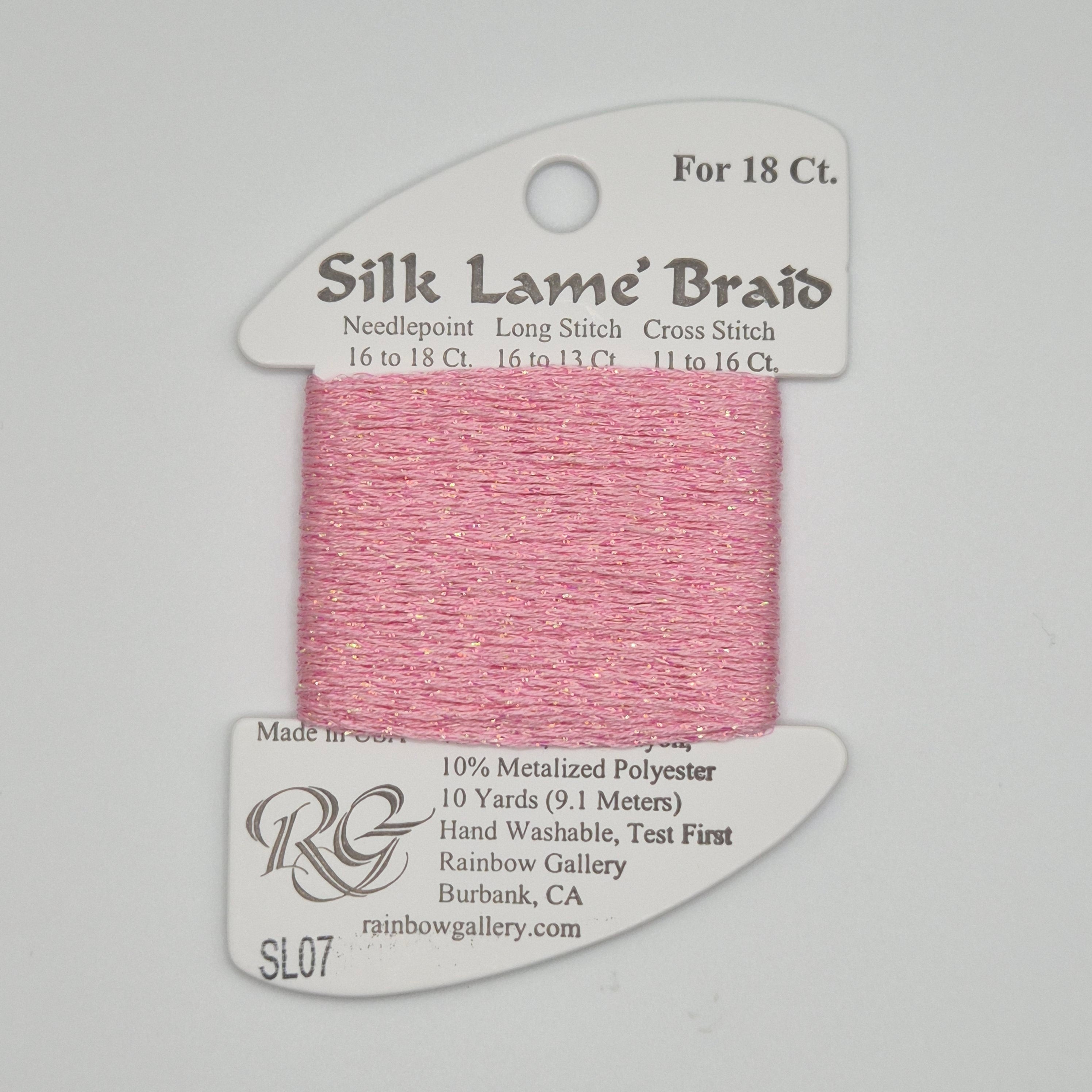 Silk Lamé Braid SL07 Pink