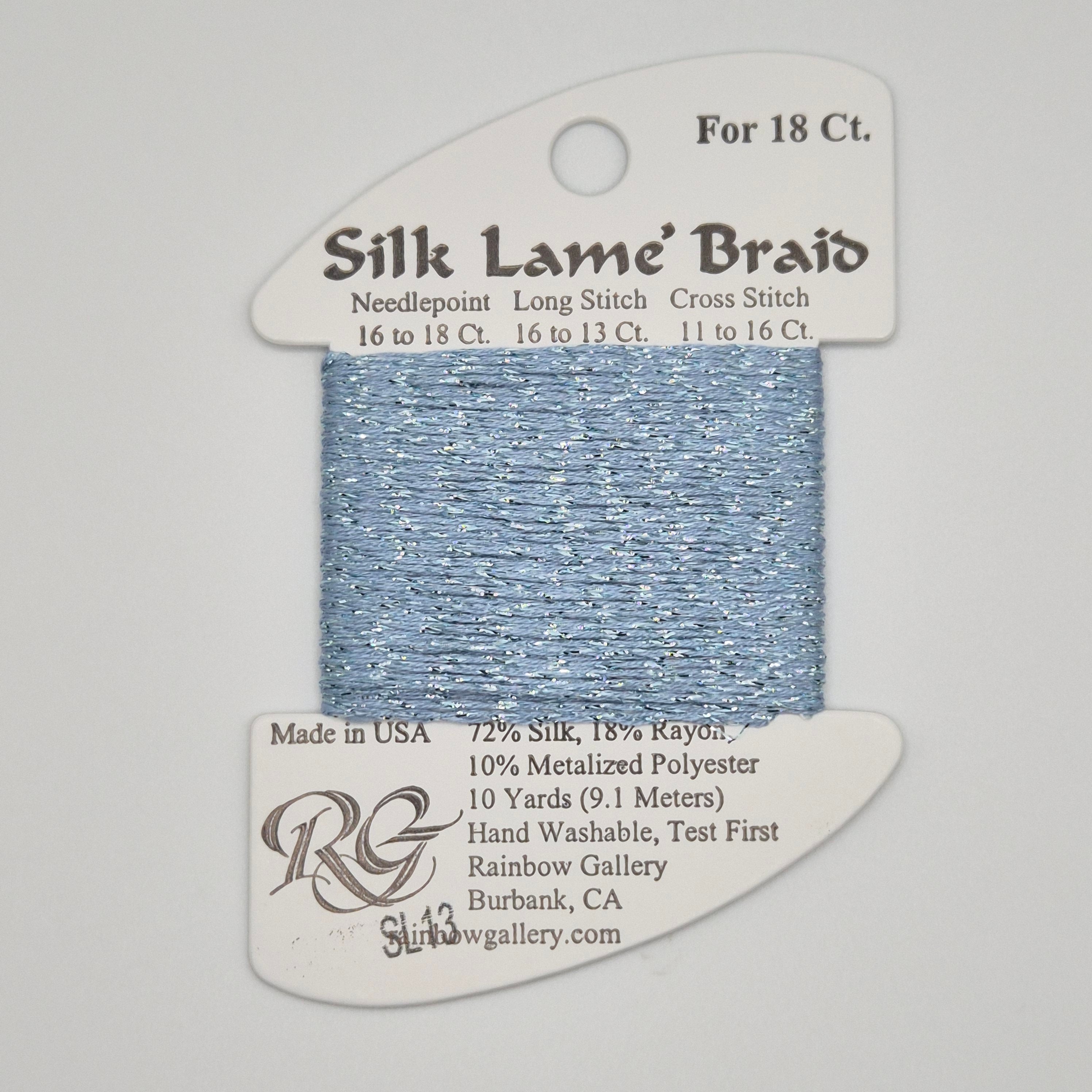 Silk Lamé Braid SL13 Sky Blue