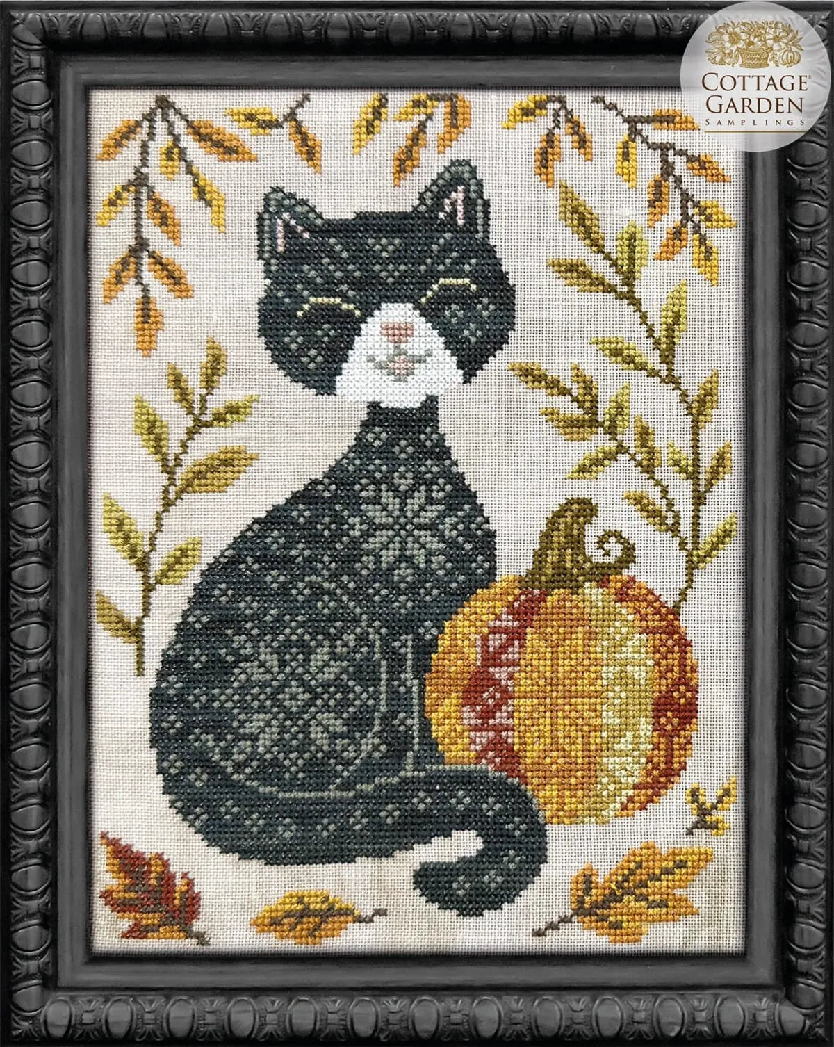 Pumpkin Patch Cat - Cross Stitch Pattern