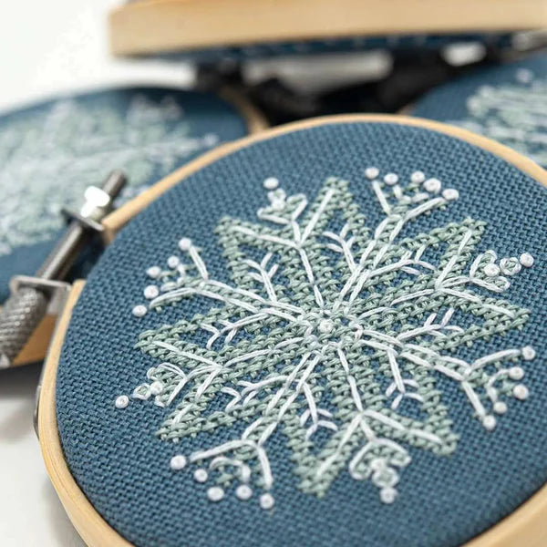 Mini Snowflake Ornaments - Cross Stitch Pattern